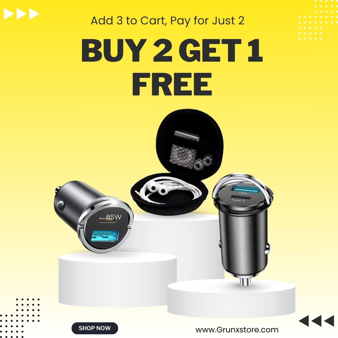 Buy Cool 2.0 85w Smart Car Charger & Get Bubble Storage Case Free!