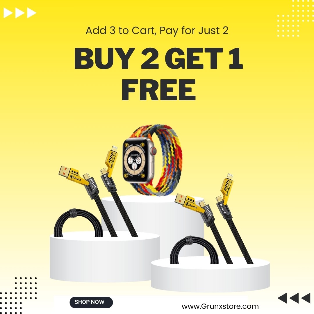 Buy INBAE 4 in 1 Charging Cable & Get Rainbow Apple Watch Straps Free!