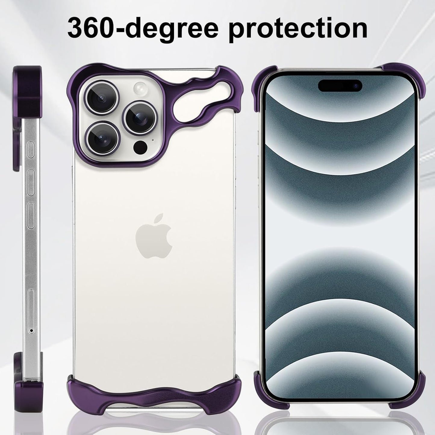 Case and Cover iPhone 14 Pro Max Purple 360-Degree Protection Alien GrunX in India
