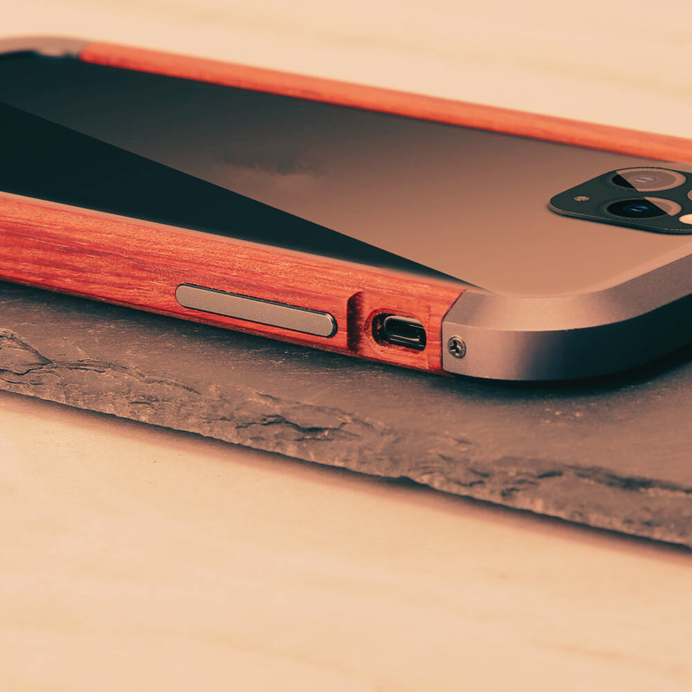 Case and Cover iPhone 16, 16 Plus, 16 Pro, 16 Pro Max Rosewood Back View Amazon GrunX in India