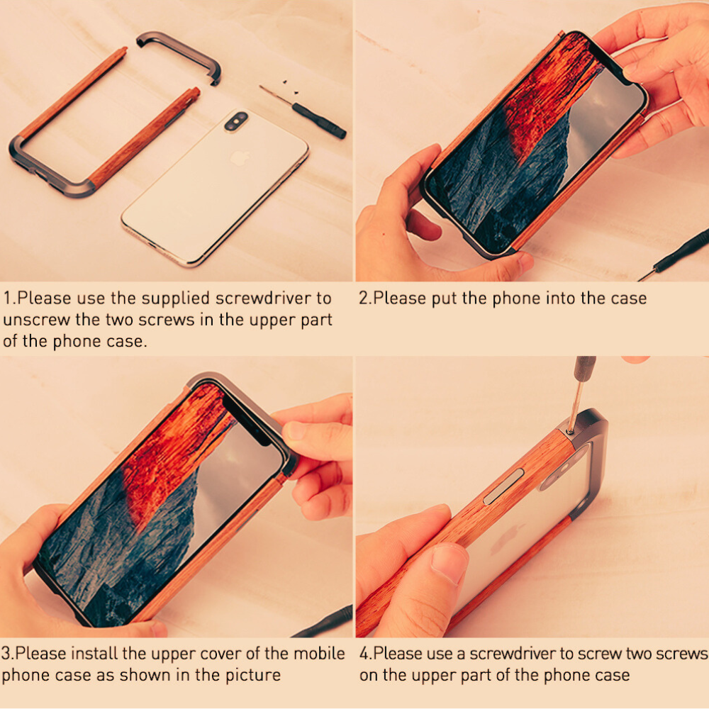 Case and Cover iPhone 11 Rosewood Screwdriver to Unscrew the Upper Part Amazon GrunX in India
