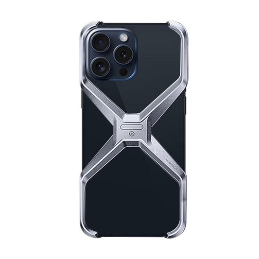Case and Cover iPhone 16 Silver Back View Bingo GrunX in India
