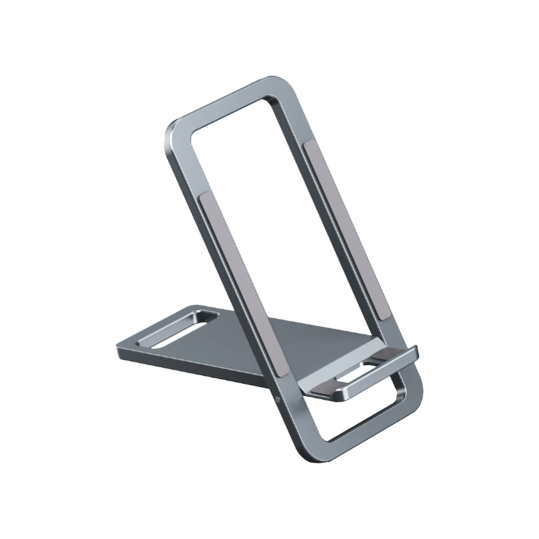 Mobile Stand and Holder Mobile & iPad Stand Adjustable Grey Foldable Metal stand Bolt GrunX in India