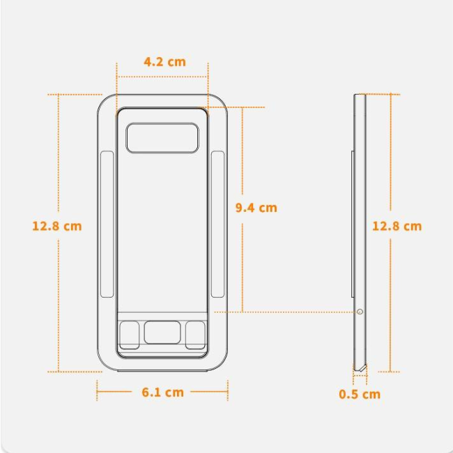 Mobile Stand and Holder Mobile & iPad Stand Adjustable Grey Front and Side View Bolt GrunX in India