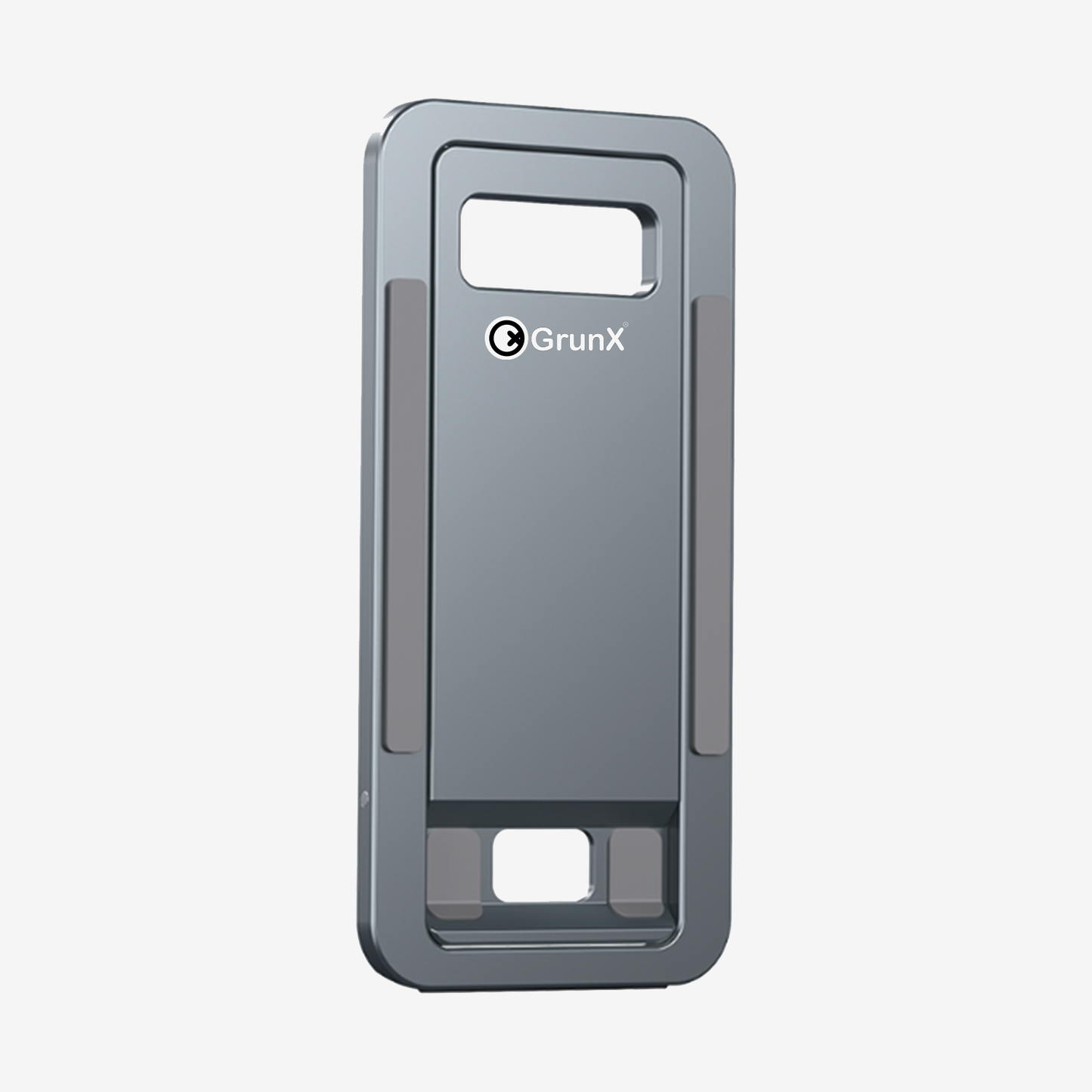 Mobile Stand and Holder Mobile & iPad Stand Adjustable Grey Phone Stand In Folded State Bolt GrunX in India
