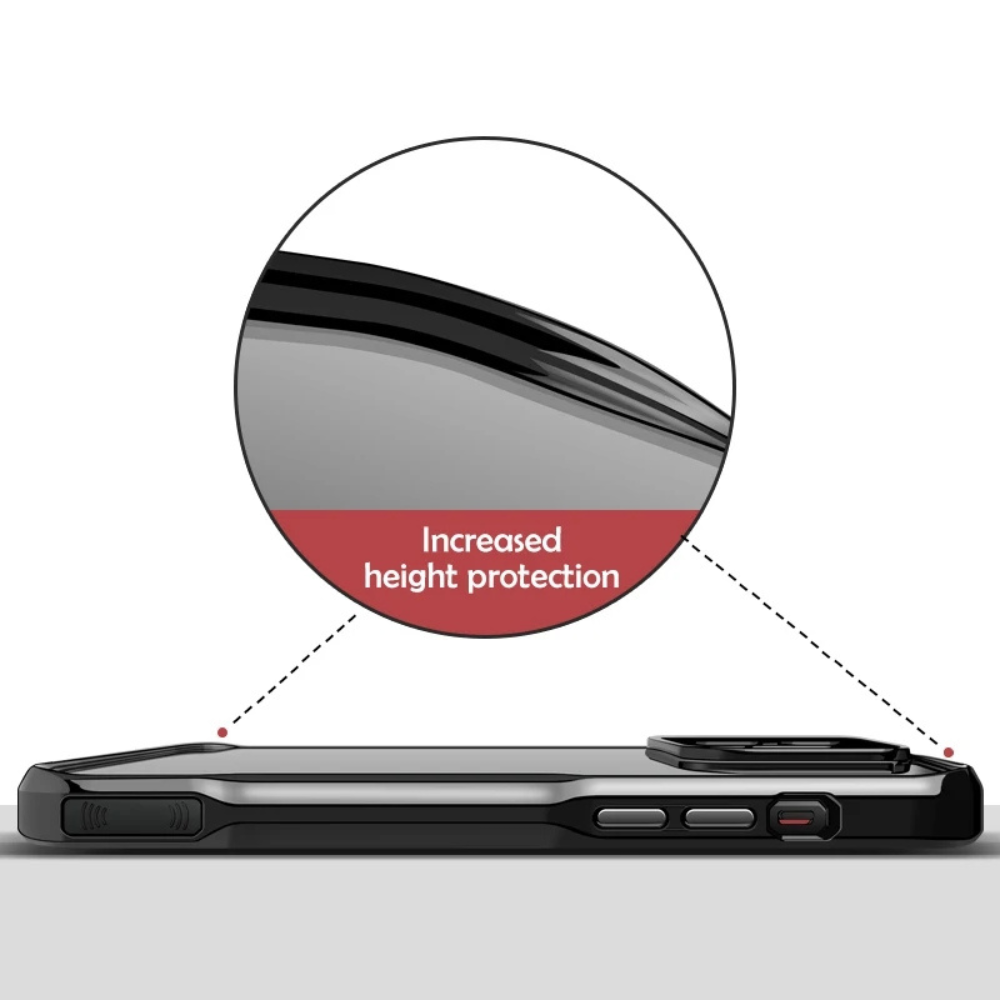Case and Cover iPhone 14, 14 Plus, 14 Pro, 14 Pro Max Silver Increased Height Protection Cloud Gate GrunX in India