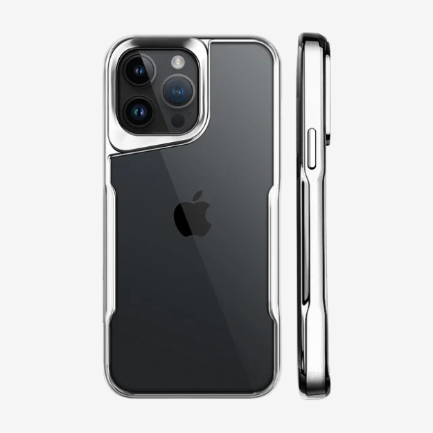 Case and Cover iPhone 15, 15 Plus, 15 Pro, 15 Pro Max Silver Side View Cloud Gate GrunX in India