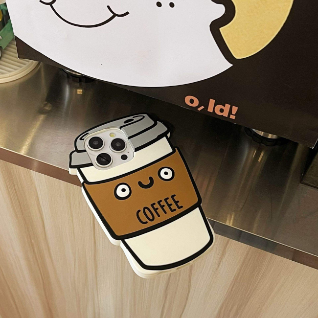 Case and Cover iPhone 15 Pro Max Brown Placed on a Countertop at an Angle Coffee GrunX in India
