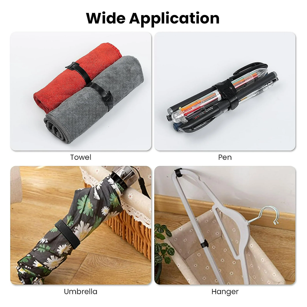 Duck #2- Velcro Cable Ties Wrap - Blackish