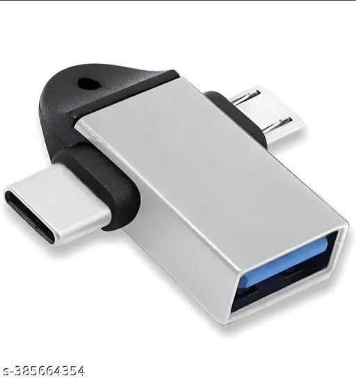 GRUNX dual port OTG adapter data transfer Type C Micro USB
