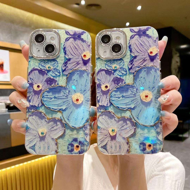 Case and Cover iPhone 14 Diamond Blue Shockproof Protection Eliza GrunX in India