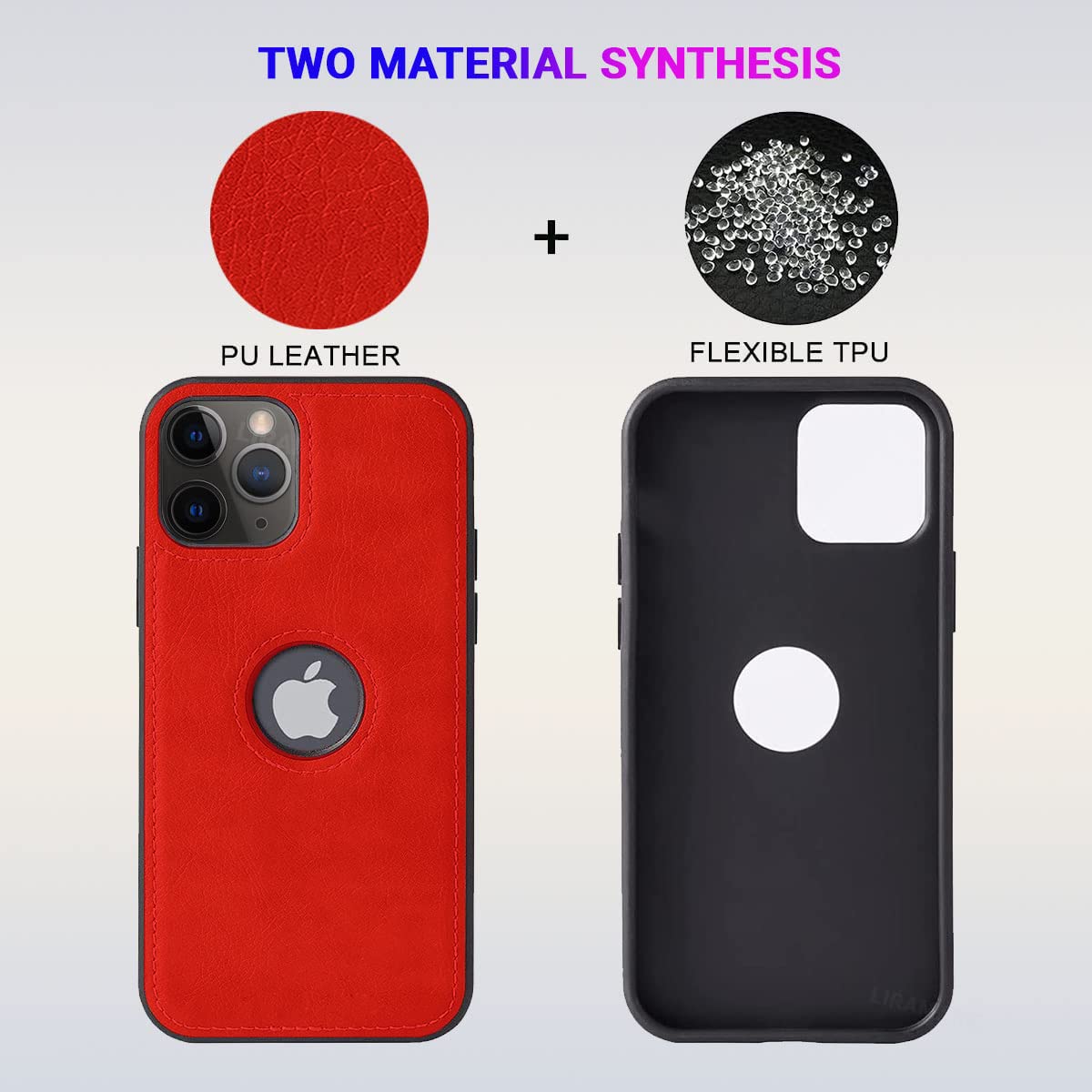 Vintage Leather Case and a dual-layer design using durable PU Leather exterior and a shock-absorbing Flexible TPU bumper.
