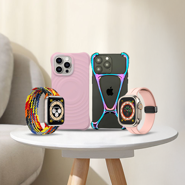 Happy Couple - Couple’s iPhone Case & Apple Watch Strap Gift Set
