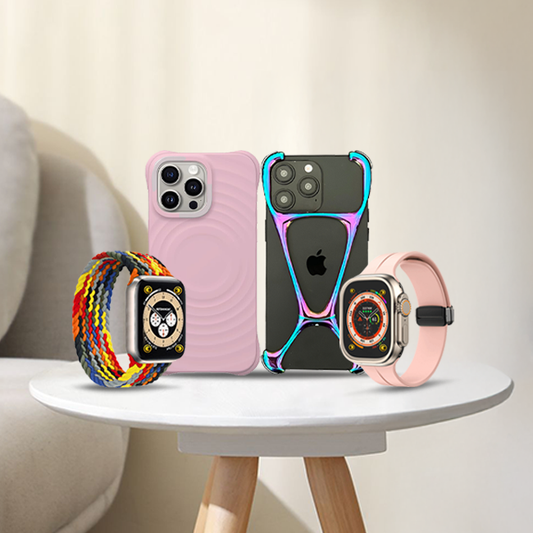 Happy Couple - Couple’s iPhone Case & Apple Watch Strap Gift Set