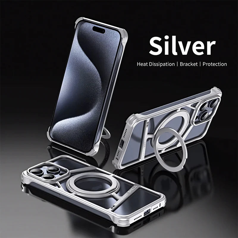 Case and Cover iPhone 14 Pro Max Silver Side View Hiccup GrunX in India