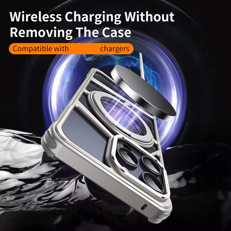 Case and Cover iPhone 14 Silver Magsafe Wireless Charging Hiccup GrunX in India