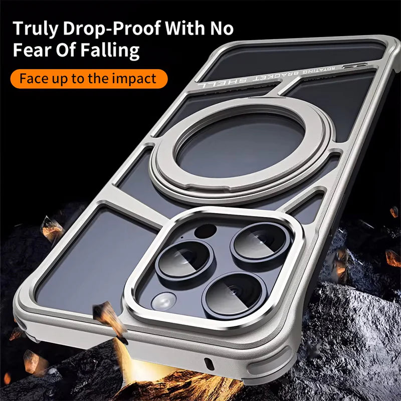 Case and Cover iPhone 15 Pro Max Silver Drops and Bumps Protection Hiccup GrunX in India
