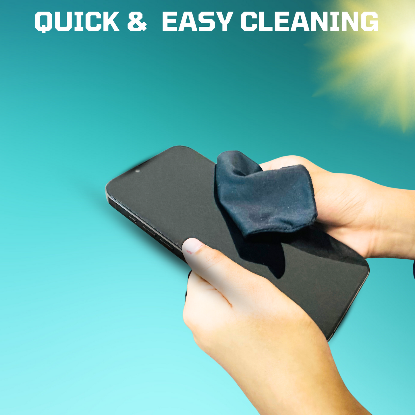 High-quality microfiber pouch offering scratch protection for gadgets.