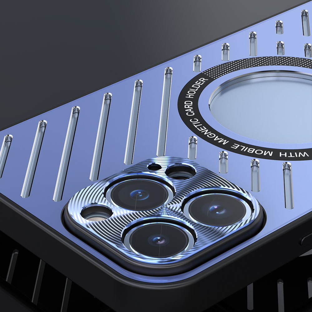 Case and Cover iPhone 13 Pro Blue Camera Lens Protection Ice GrunX in India