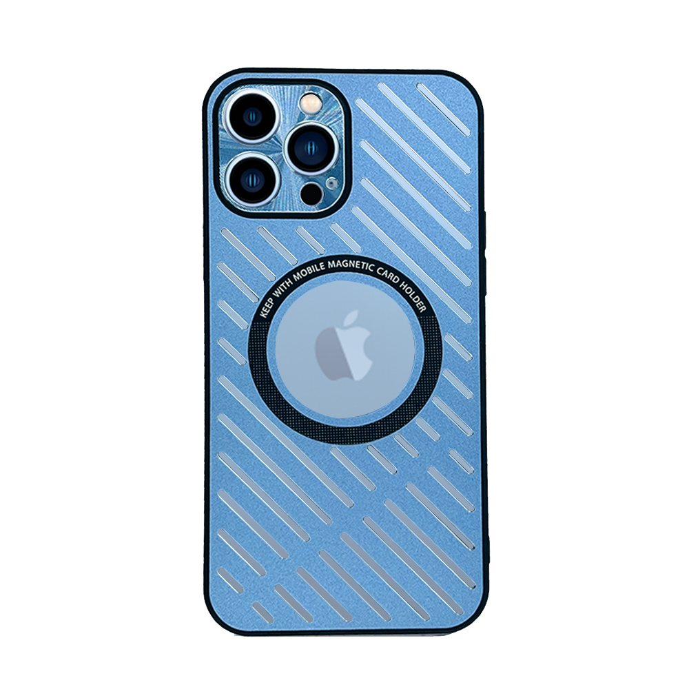Case and Cover iPhone 14 Blue Back View Ice GrunX in India