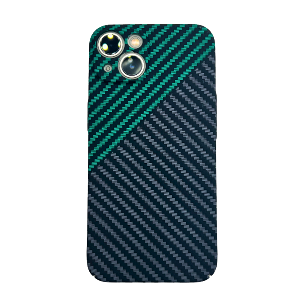 Case and Cover iPhone 15, 15 Plus, 15 Pro, 15 Pro Max Green and Black Back View Jade GrunX in India