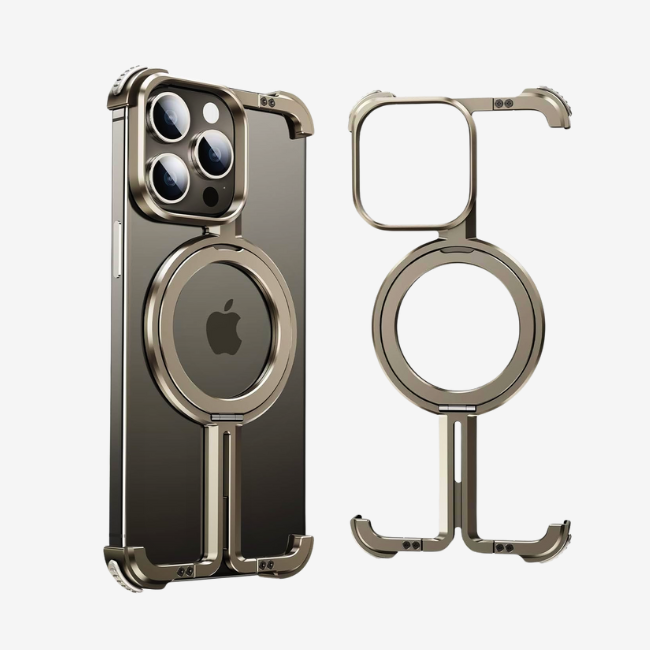 Case and Cover iPhone 16 Pro Max Grey Shockproof Aluminum Jimmy GrunX in India