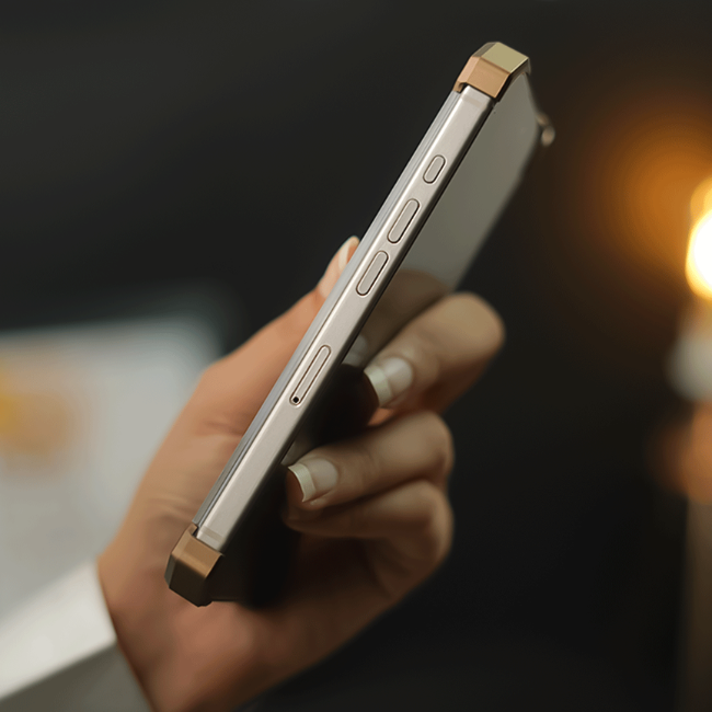 Case and Cover iPhone 16 Natural Titanium Right View Joker GrunX in India