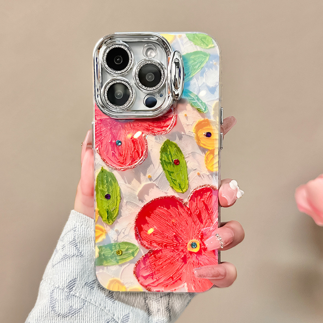 Trendy Flower Design iPhone Case For Women - Juliet