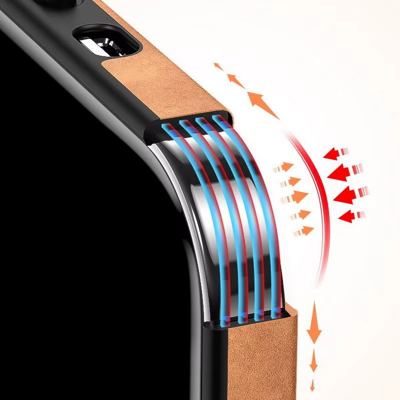 Case and Cover iPhone 15 Plus, 15 Pro, 15 Pro Max Lambskin Drops and Bumps Protection King GrunX in India