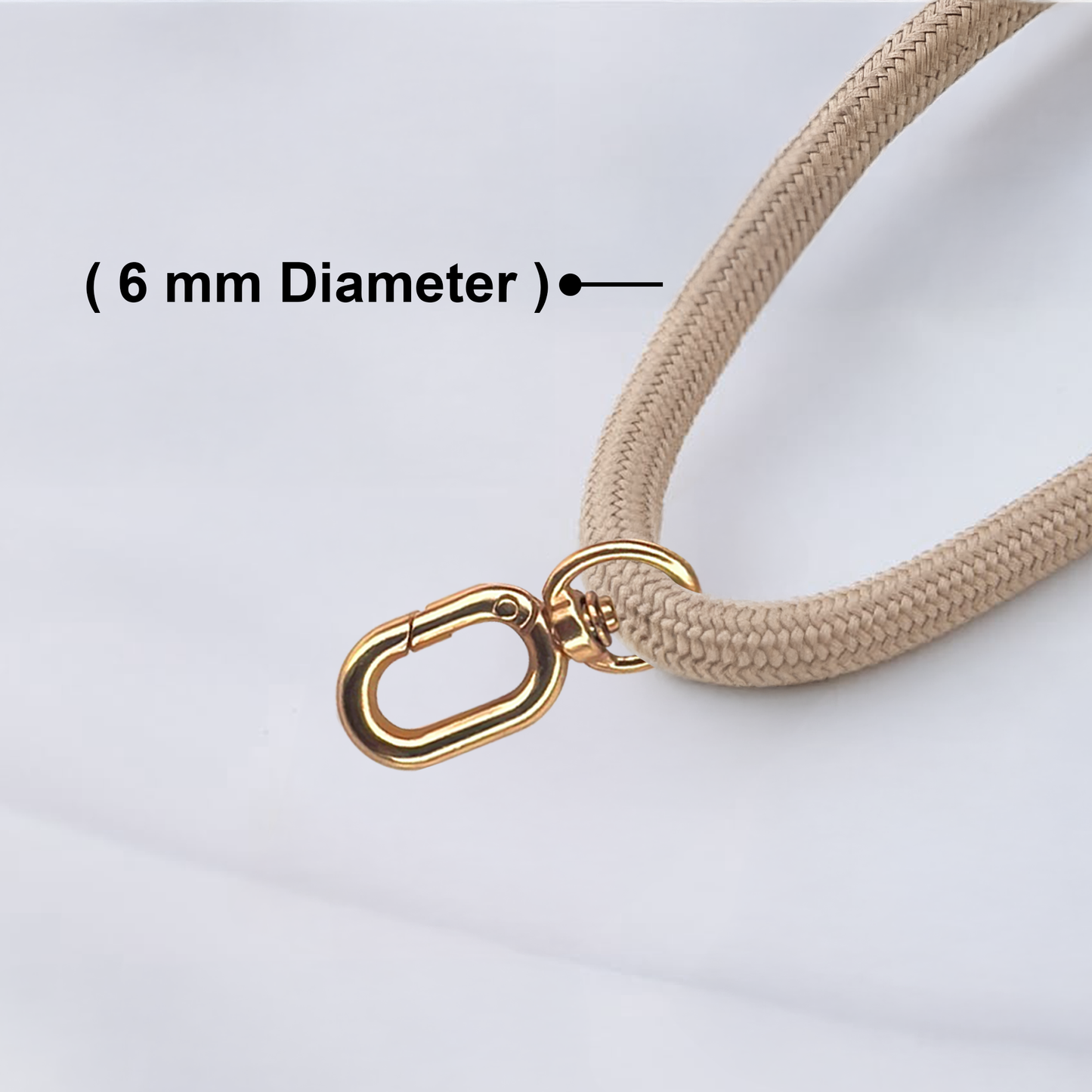 Lanyard Charging Cable All Devices Android and Apple Devices 1.5 Meter Rose Gold 6 mm Diameter Lasso GrunX in India