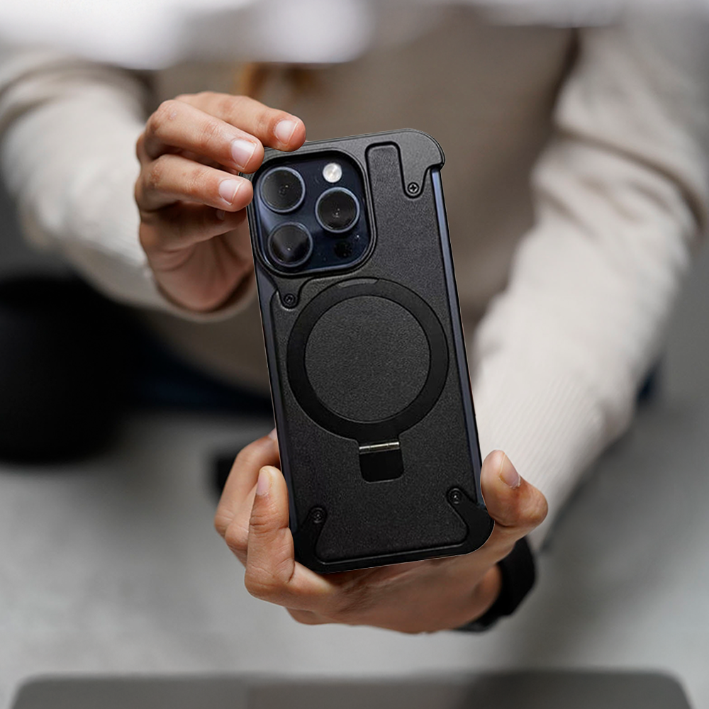 Case and Cover iPhone 15 Pro  Black Man Showcasing Back View Milan GrunX in India