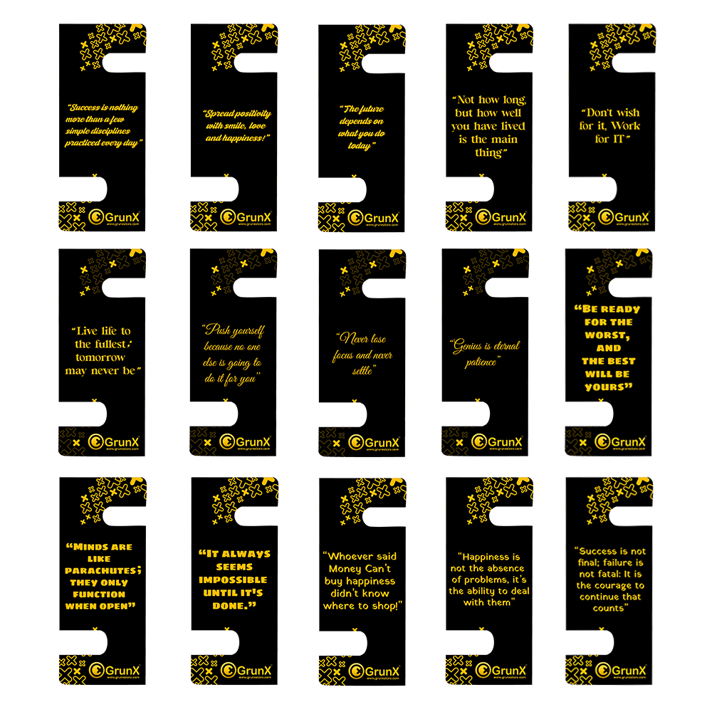 Mobile Stand and Keychain Smartphones Adjustable Black & Yellow Stands with Motivational Quotes Pushpa Grunx in India