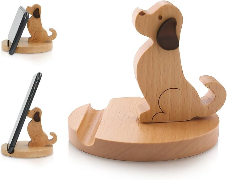 Mobile Stand and Holder Mobile Stand Adjustable Wooden Side View Of Stand with Landsapce and Portrait Mode Moti GrunX in India