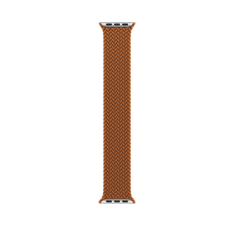 Watch Strap and Watch Band Apple Apple Watch Series 9, 8, 7, 6, 5, 4, 3, 2, 1,Se, Ultra & Ultra 2 38/40/41mm 42/44/45/49mm Brown Vertical front-facing Viww with Metal Connectors on both Ends Mumbai GrunX in India