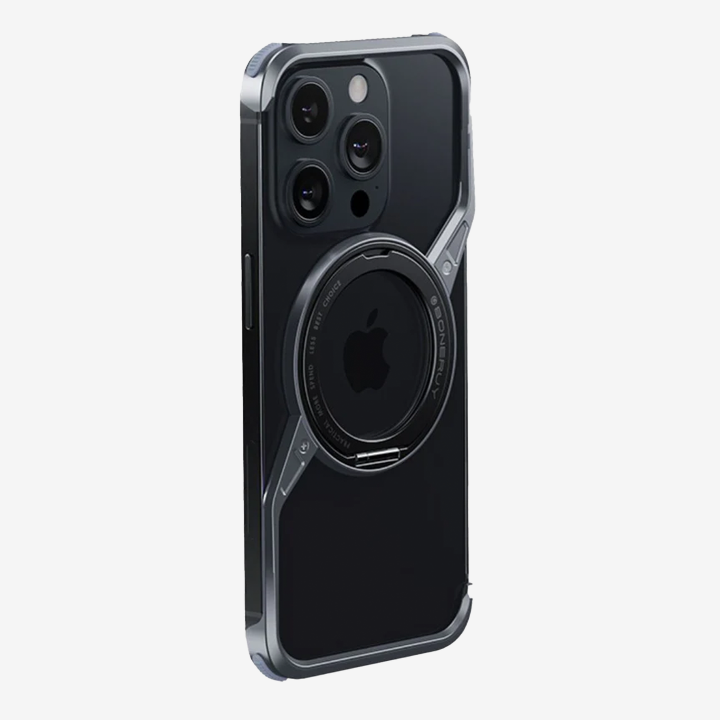 Case and Cover iPhone 16 Pro Max Grey MagSafe Compatible Ring and Reinforced Corner Protection Nexis GrunX in India