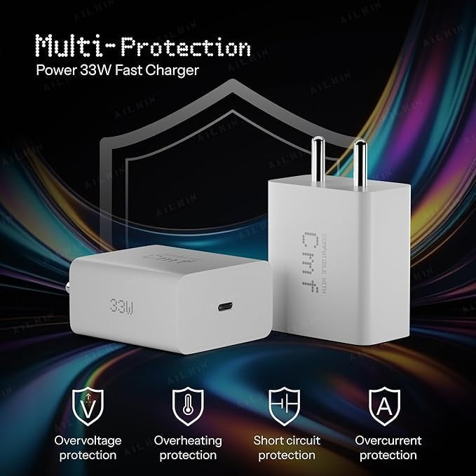Compact CMF by Nothing high-speed USB charger for dynamic power delivery, available at GrunX
