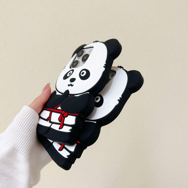 Case and Cover iPhone 13  Black and White Side View Panda GrunX in India