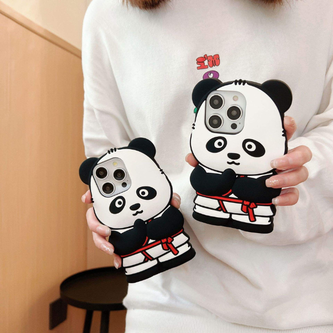 Case and Cover iPhone 14 Pro Max Black and White Shockproof Protection Panda GrunX in India