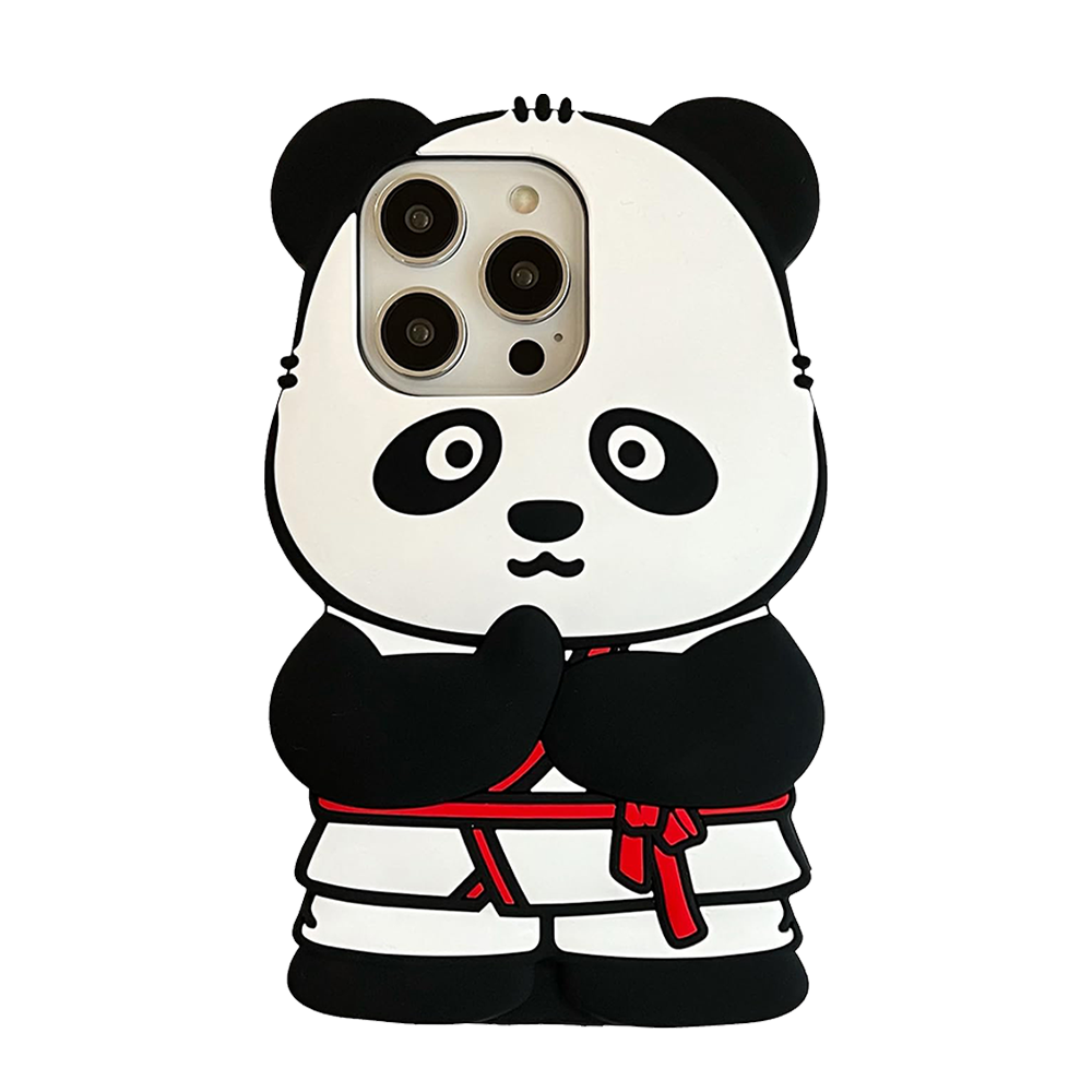 Case and Cover iPhone 15 Black and White Back View Panda GrunX in India