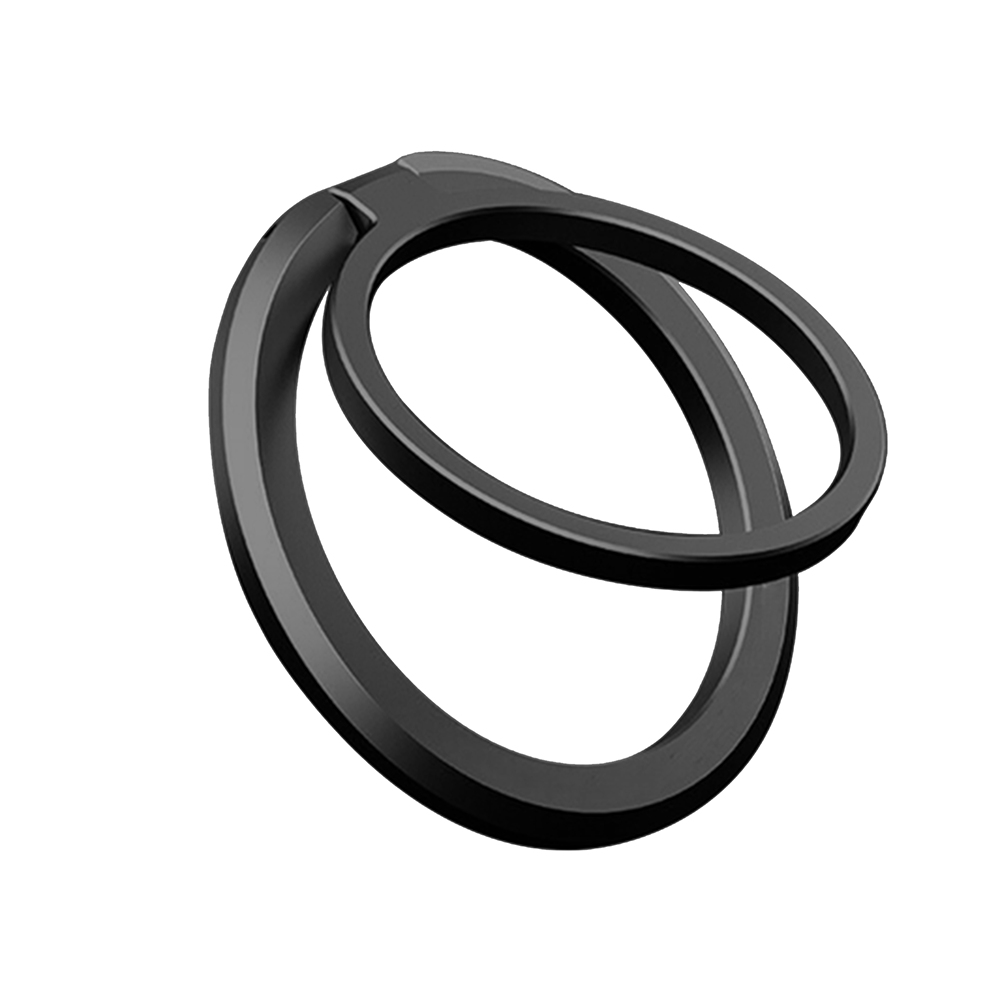 Mobile Stand and Holder Smartphones Adjustable Black Front View Ring Phone Holder Pluto GrunX in India