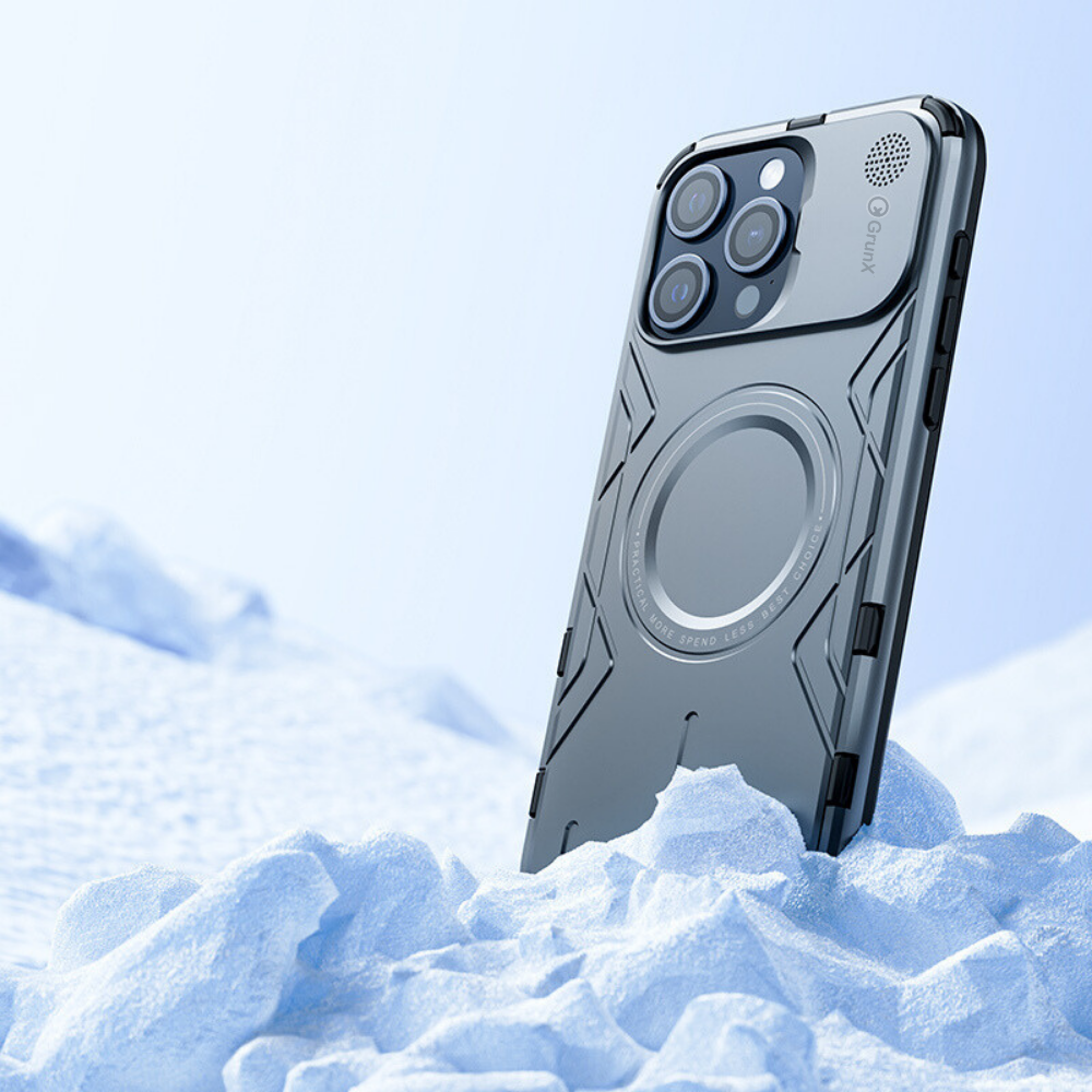 Case and Cover iPhone 13 Pro Gray MagSafe Compatible Robot GrunX in India
