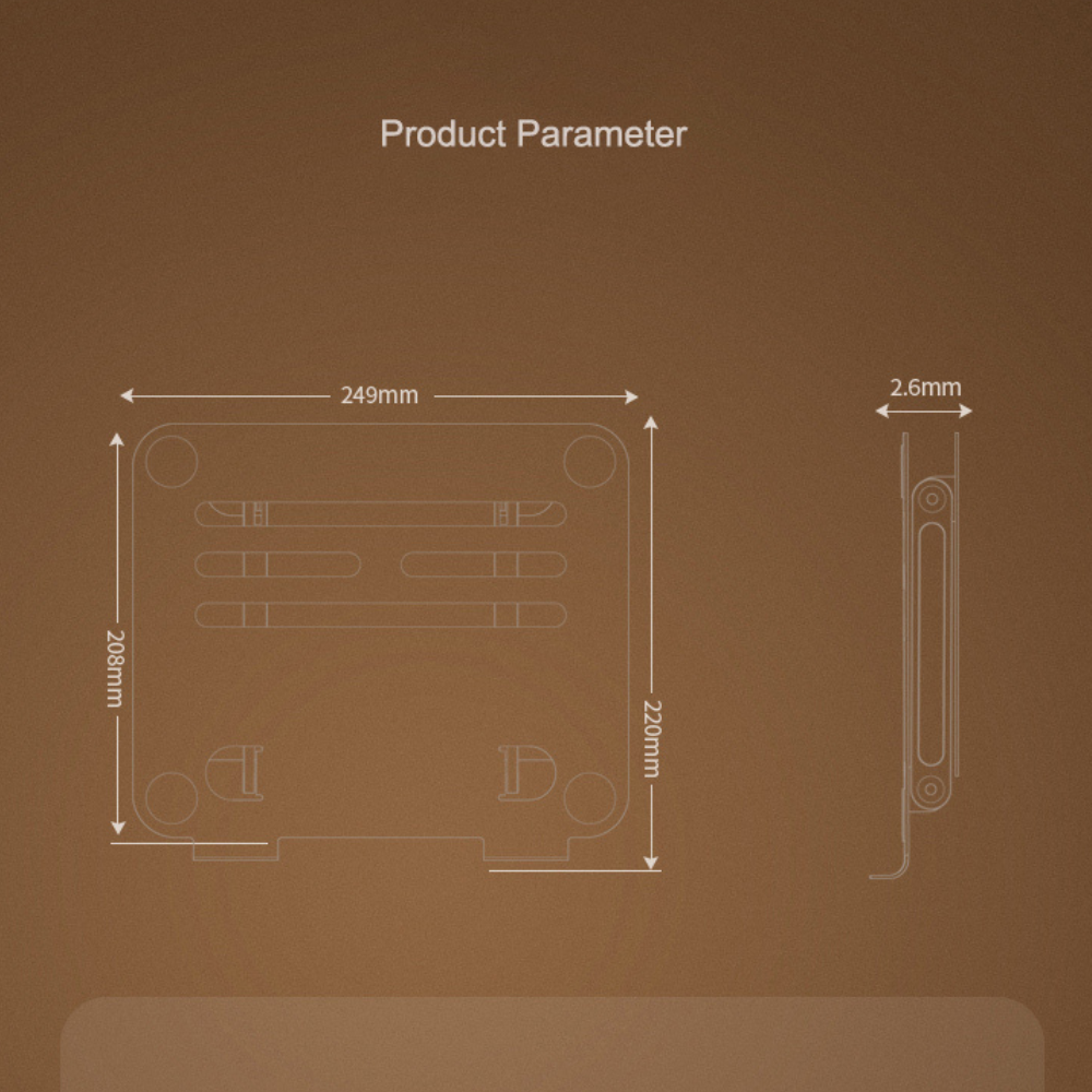 Laptop and iPad Stand Macbook & iPad Laptop Adjustable Silver Product Parameter Rock GrunX in India
