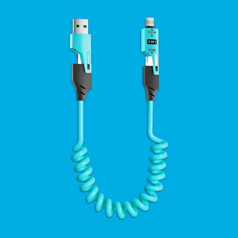 they avoid repetition, stay under limits, and cover functionality (fast charging, 65W, 480Mbps), design (spring, coiled, adjustable), and compatibility (iPhone, Android, USB-A, Lightning, Type-C).