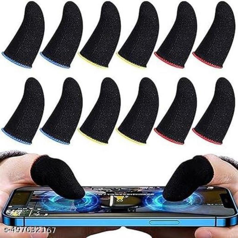 Tapz anti-sweat finger sleeves displaying breathable elastic design for PUBG BGMI COD Mobile touchscreen gaming India