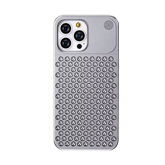 Case and Cover iPhone 16, 16E, 16 Plus, 16 Pro, 16 Pro Max Silver Back View Tesla GrunX in India