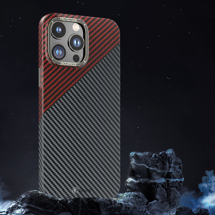 Case and Cover iPhone 12 Black and Red Satisfying Grip Titanic GrunX in India