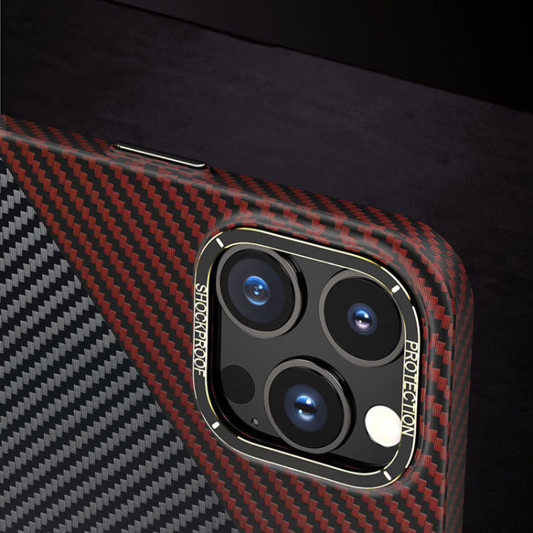 Case and Cover iPhone 14 Black and Red Camera Lens Protection Titanic GrunX in India