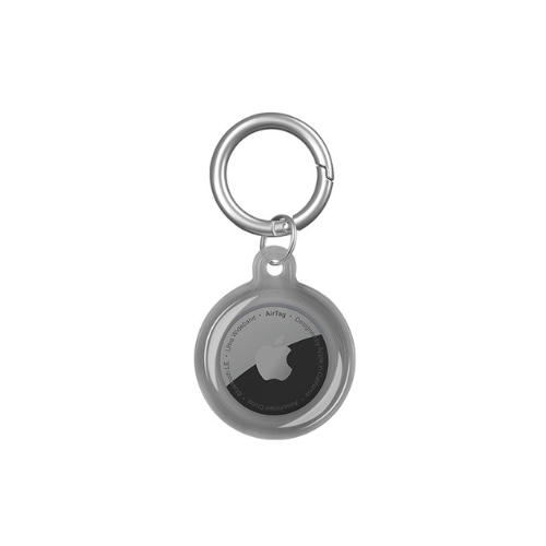 Airtag Case Apple Airtag Black Protective AirTag Keychain Case And Metal Keyring Attachment Tokyo Grunx in India