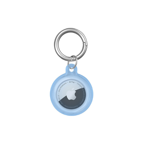 Airtag Case Apple Airtag Blue Protective AirTag Keychain Case And Metal Keyring Attachment Tokyo Grunx in India
