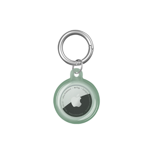 Airtag Case Apple Airtag Green Protective AirTag Keychain Case And Metal Keyring Attachment Tokyo Grunx in India
